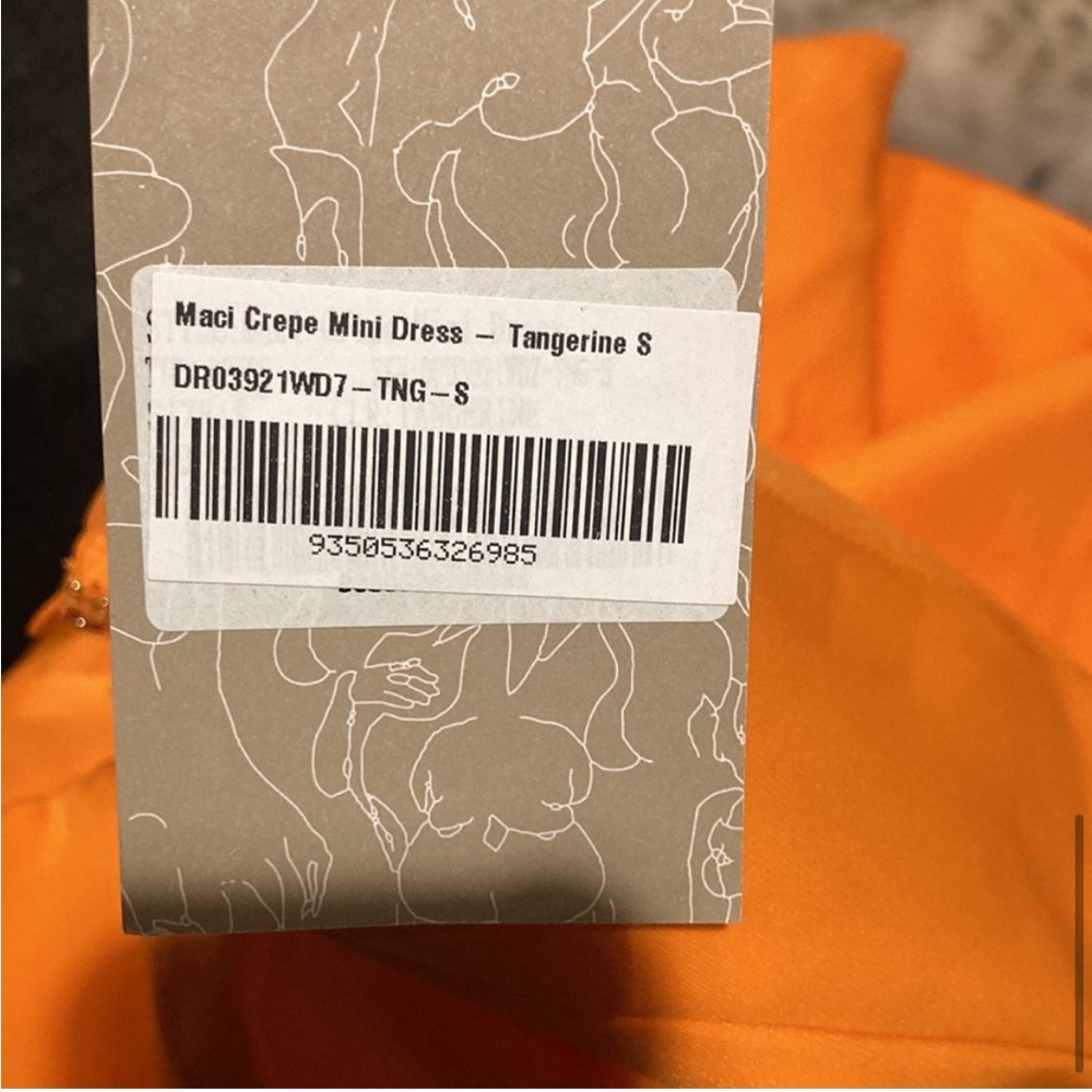 MACI
Crepe Mini Dress - Tangerine color